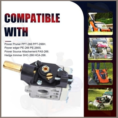 QAZAKY Carburetor Compatible with Zama RB-K112 Echo SRM-266 SRM-266S SRM-266T SRM-266U PPT-266 PPT-266H PE-266 PE-266S PAS-266 SHC-266 HCA-266 String Trimmer Brushcutter Carb A021003830 A021003831