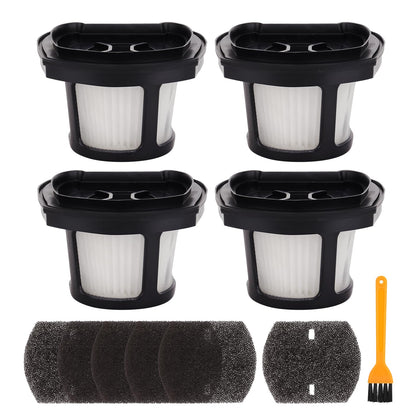 2284W Vacuum Filters for Bissell Pet Hair Eraser Hand Vacuum models 2284W, 2390A, 2390, 2389, 2579, Replace part# 1614212 1614203 1614204 (4 Replacement Filter 6 Foam Filter)
