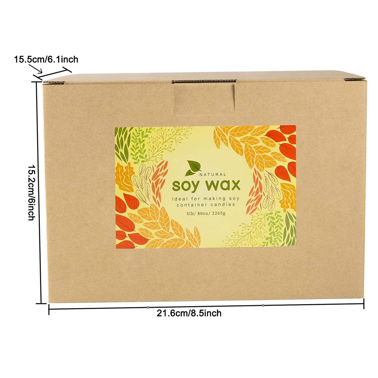 Aamdkcyu Premium 5LB Soy Wax Flakes – Natural, Eco-Friendly Candle Making Kit for DIY Scented Candles, Wax Melts & Home Fragrance Crafts!