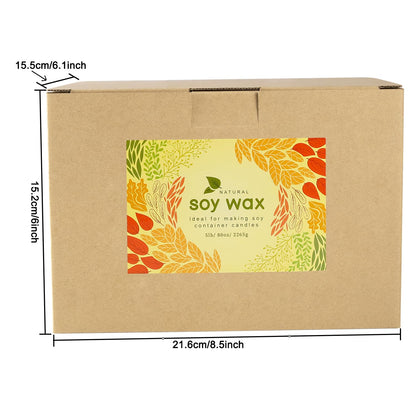 Aamdkcyu Premium 5LB Soy Wax Flakes – Natural, Eco-Friendly Candle Making Kit for DIY Scented Candles, Wax Melts & Home Fragrance Crafts!