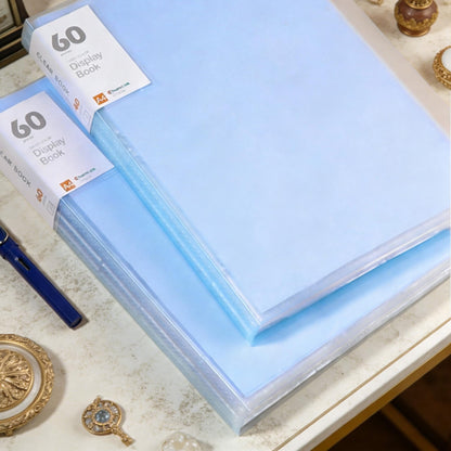 2Pcs Rediboom A4 Presentation Display Book Folder, 60 Pockets A4 Document File Holder Expanding File Organiser