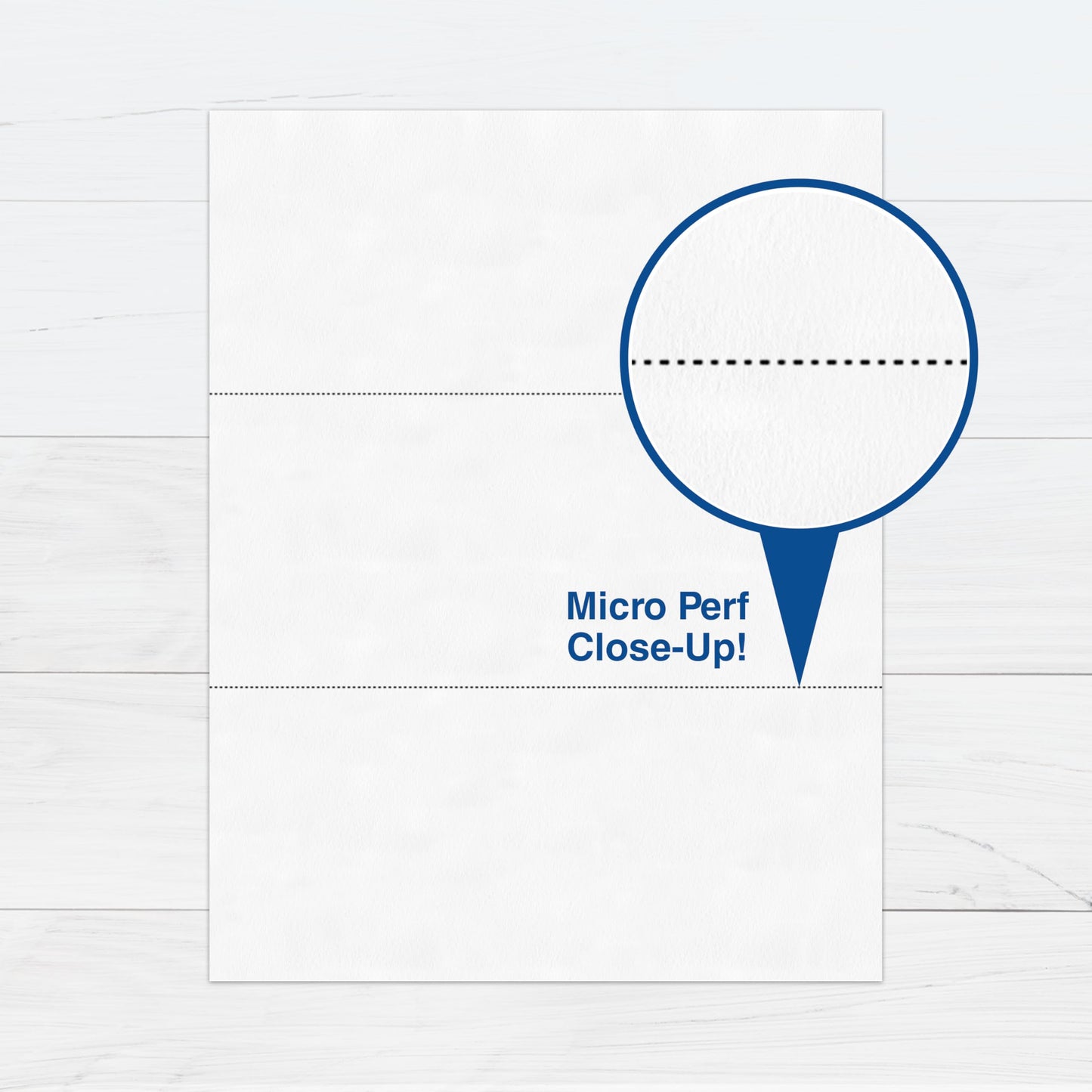 Printworks Professional Perforated Paper, 3.66 Inches, 7.33 Inches, 20lb, Letter Size (8.5 x 11), White, 500 Sheets (04120)
