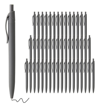 Deegtran Pens Bulk, 50 Pack No Bleed Black Click Pens, Wholesale Retractable Ballpoint Pens, Pens Medium Point, Smooth Ink Pens, 1.0MM Black Ink
