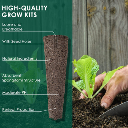 161 Pcs Seed Pod Kit for AeroGarden, Plant Seed Starter Sponges Kit for Hydroponic Indoor Garden System, Growing Seed Pods Kit Include 30 Grow Sponges, 30 Grow Baskets, 30 Grow Domes, 30 Pod Labels