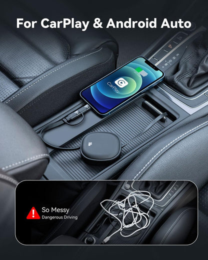 MINLU 5-in-1 Retractable Multi Charging Cable, 100W 2Pack Multiple Charger Cable Charging Cord Fast Charging and Data Sync with USB A/C for iPhone,iPad,Samsung Galaxy,MacBook,iPad,Tablets,PS & More