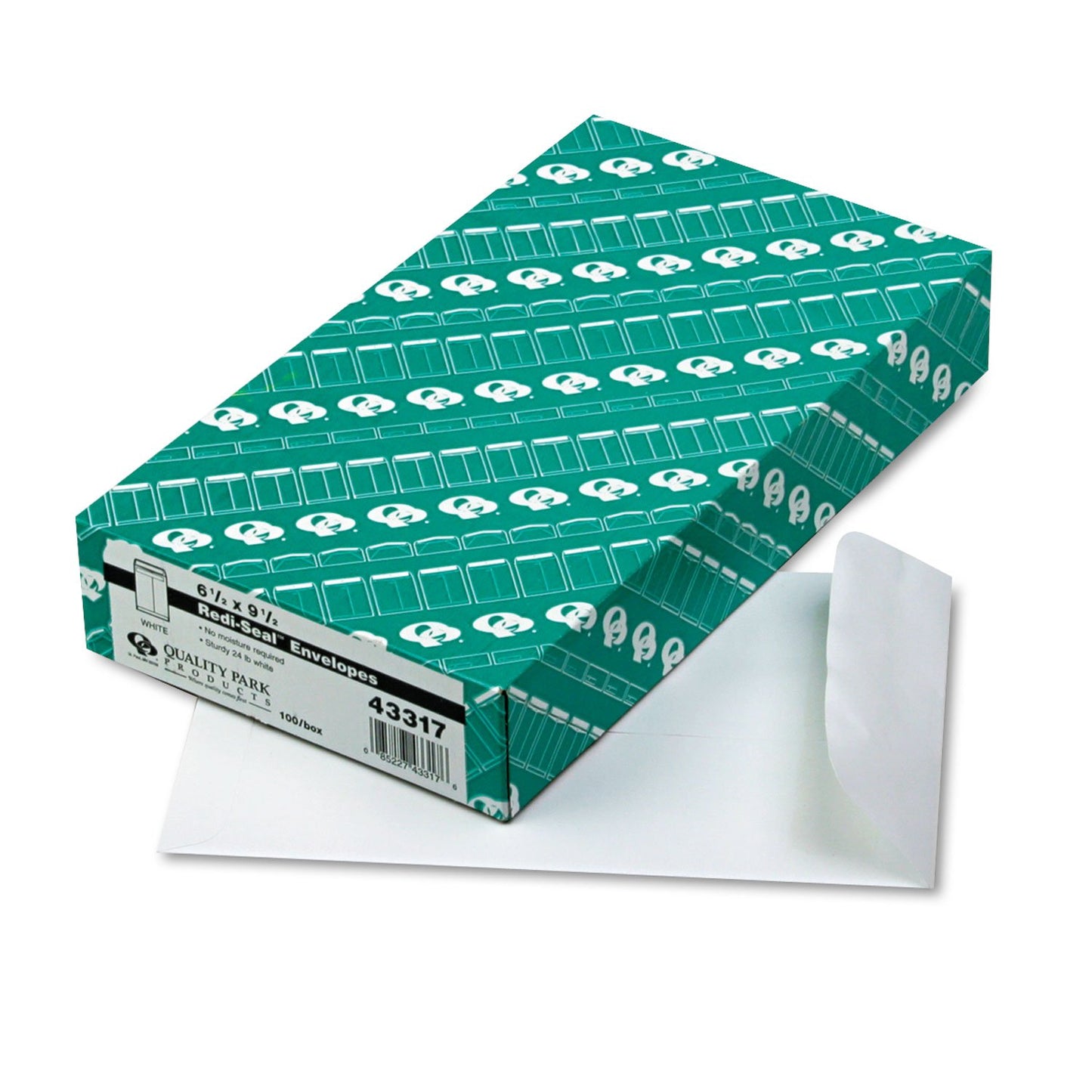 Quality Park 43317 Quality Park Redi-Seal Catalog Envelopes, 6-1/2x9-1/2, White, 100 Per Box
