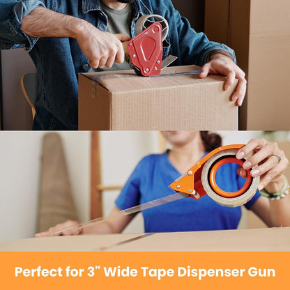 TAPEBEAR Clear Packing Tape 12 Rolls, Heavy Duty Shipping Tape 1.88 Inch x 55 Yard Packaging Tape 2.6mil Thick Transparent Tape Refills for Moving, Storage, Sealing, 660 Total Yards