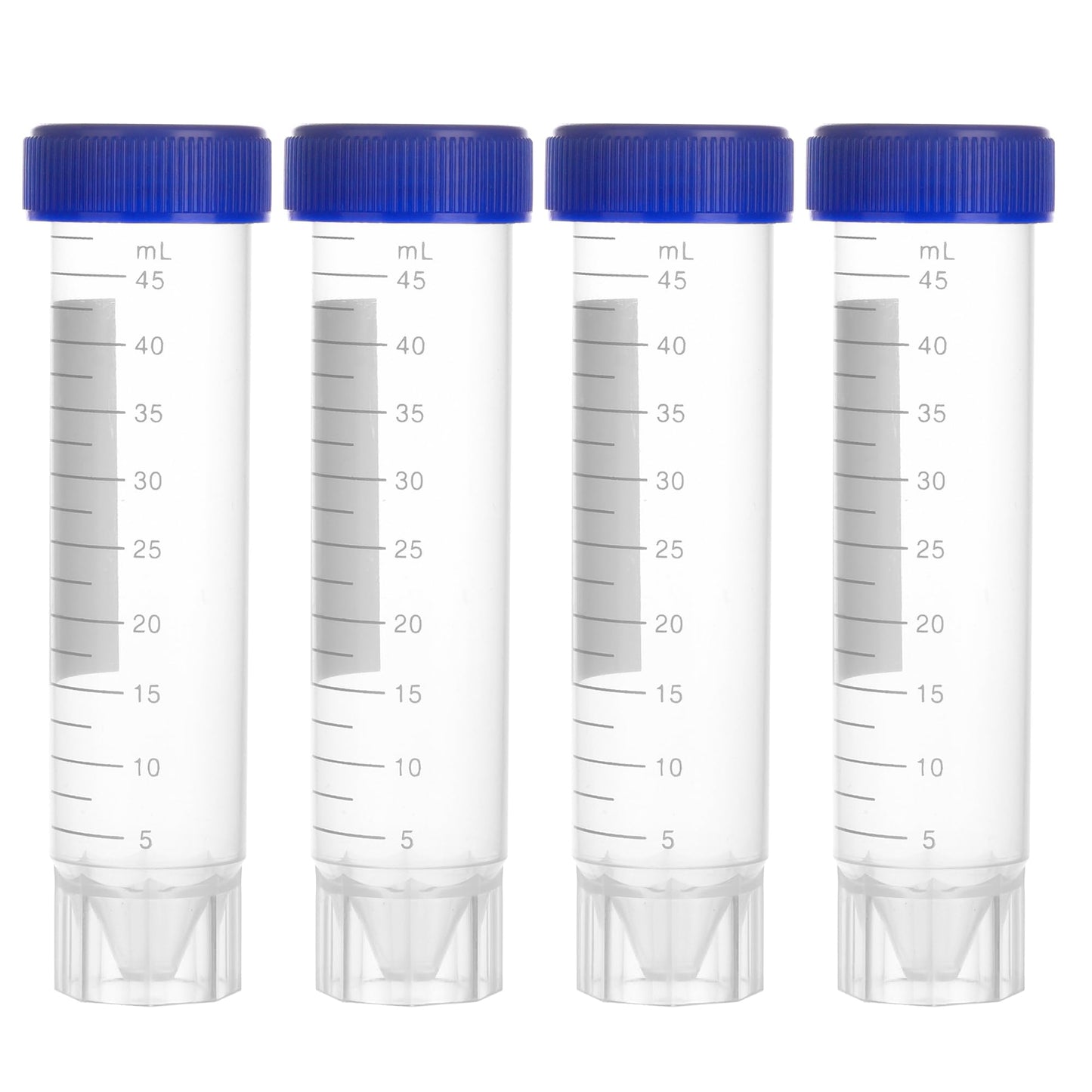 ESHATO 50 Pack Sterile Centrifuge Tubes, 50ML Polypropylene Self-Standing Test Tubes with Leak-Proof Screw Caps, Graduated and Write Marks, Conical Tubes, DNase/RNase Free, Human DNA-Free