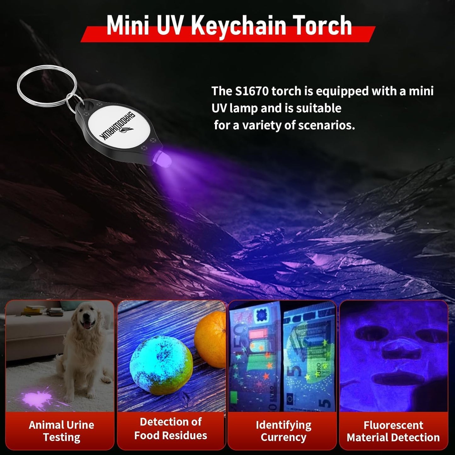 Shadowhawk Flashlights Rechargeable 990000 High Lumens - 30W Tactical LED Flash Light | 7 Modes with COB Light, XHM90.2 Super Bright Torch Light Battery Powered, Waterproof Lampe de Poche for Camping