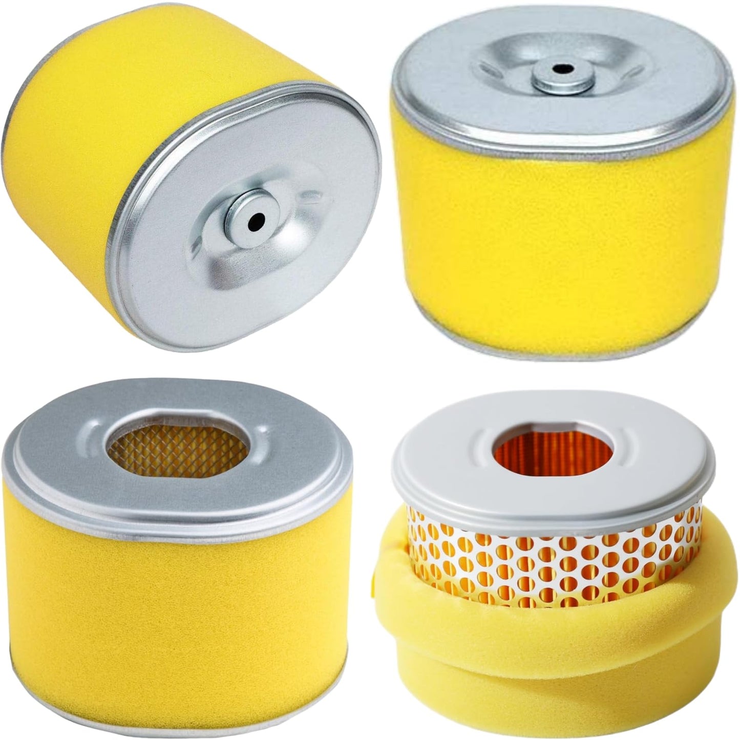 4Pcs GX270 GX240 Air Filter Compatible with Honda GX 270 GX 240 8HP 9HP Engine Parts Replace 17210-ZE2-505, 17210-ZE2-515, 17210-ZE2-82