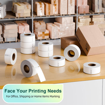 Compatible with Dymo 30252 Address Labels 1-1/8 x 3-1/2 Barcode Labels Work with 450, 450 Turbo, 4XL, 400, Rollo Label Printers (10 Rolls /3500 Labels)