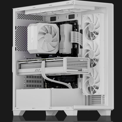 upHere U3T3-1650 pwm,High Performance Cooling Fan,4-Pin,1650 RPM (360mm,White)