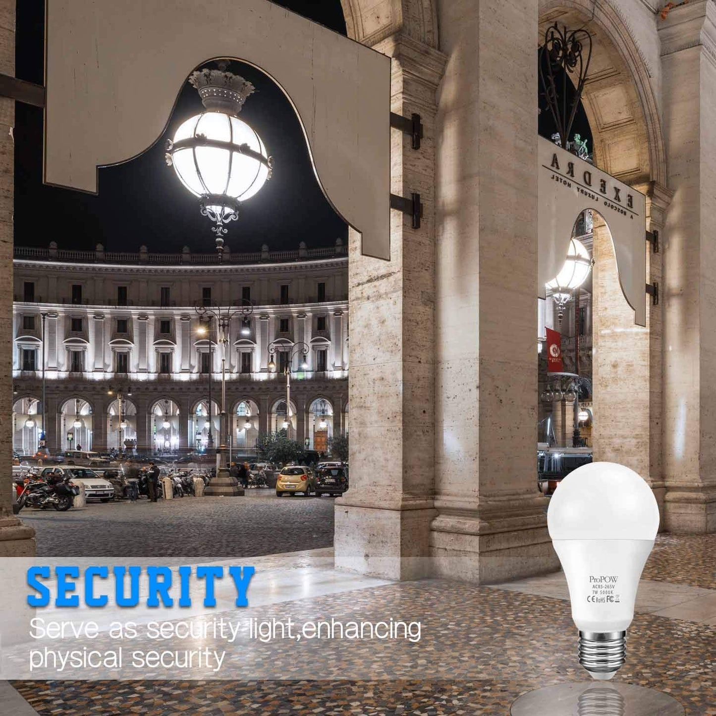 Dusk to Dawn Light Bulb,ProPOW 12W Smart Sensor Bulbs Daylight White 100W Equivalent Automatic Light Bulb Timer Outdoor Lighting for Porch, Garage, Driveway,Yard,Hallway,Patio(E26,1000 lumens,2-Pack)