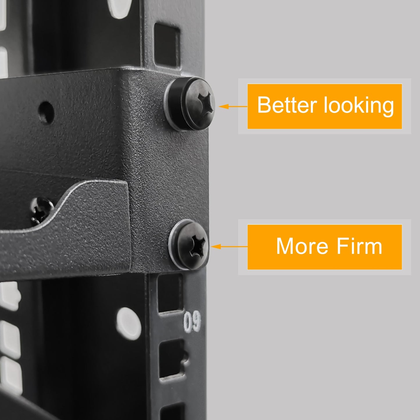 RIVECO Rack Screws & Cage Nuts for Server Cabinets & Racks Mounting Network Equipment Clip Nuts 50 Sets M6 x 16mm Black…