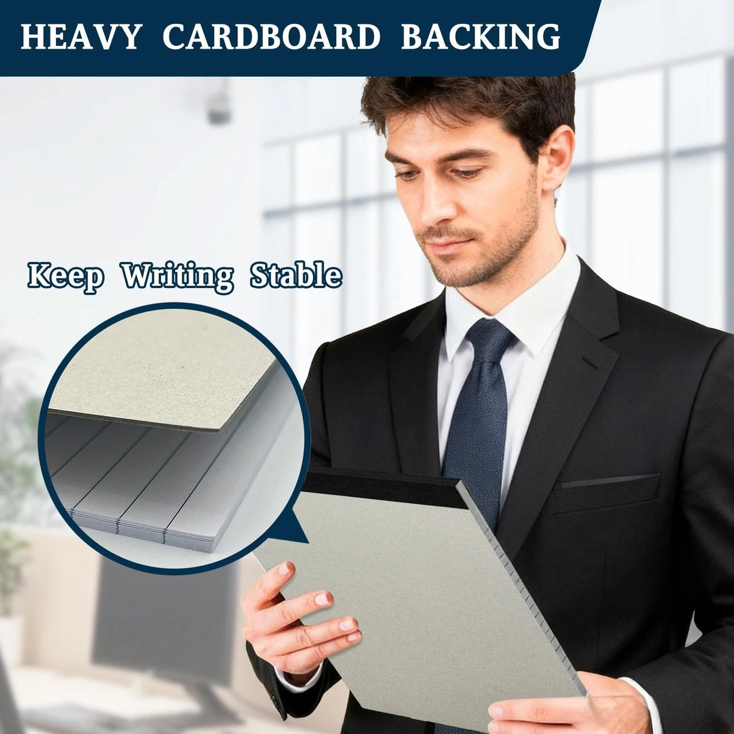 ReePlan 10PCS Notepad 8.5 x 11 White Lined Paper, 8.5 x 11 Legal Pads 30 Sheets/Pad, Office School Note Paper, Wide Ruled Writing Pad for Meetings, Homework, Journaling and Daily Notes(A4 Size)