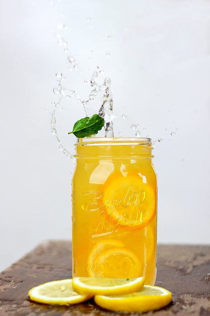 ANOTION Mason Jar with Lid and Straw, 32oz Wide Mouth Cup Reusable Drinking Glasses Tumbler Smoothie Water Bottles for Iced Coffee Margaritas Ice Cream Juice Cocktail Christmas Gifts