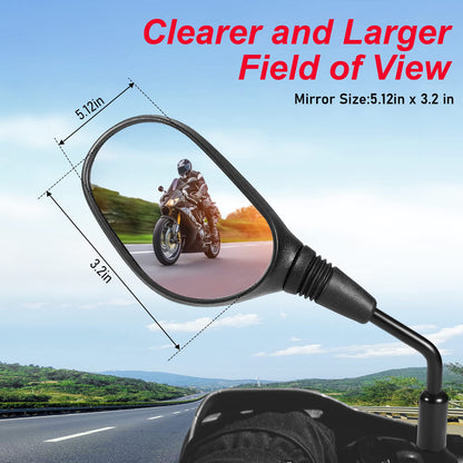 ATV Mirrors, OFIG Motorcycle Mirrors with 7/8" Handlebar Mount Compatible with ATV Motocycle Scooter Moped Snowmobile Polaris Sportsman Dirt Bike Cruiser Chopper