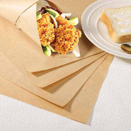 EUSOAR Food Service Butcher Paper, 200 Sheets 11.6" x 11.2" Soap Wrapping Paper, Hamberger Sandwich Wraps, Food Basket Liners, Wrapping Tissue, Squares Deli Paper Sheets