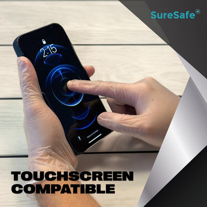 [200 Pack] SURESAFE Clear Vinyl Gloves Large, 3.5 Mil Powder & Latex Free Gloves, Smooth & Comfortable, For Food Prep, Cooking, Gardening, Painter, Disposable