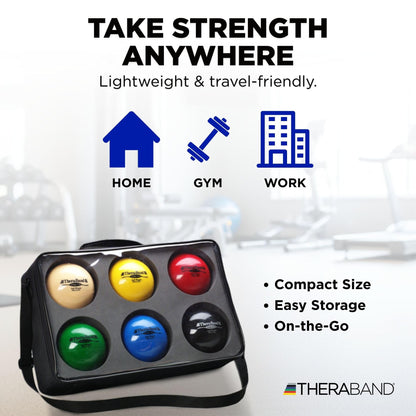 TheraBand Soft Weight, 4.5" Diameter Hand Held Ball Shaped Isotonic Weighted Ball for Isometric Workouts, Strength Training and Rehab Exercises, Shoulder and Surgery Rehabilitation, Tan, 1.1 Pound