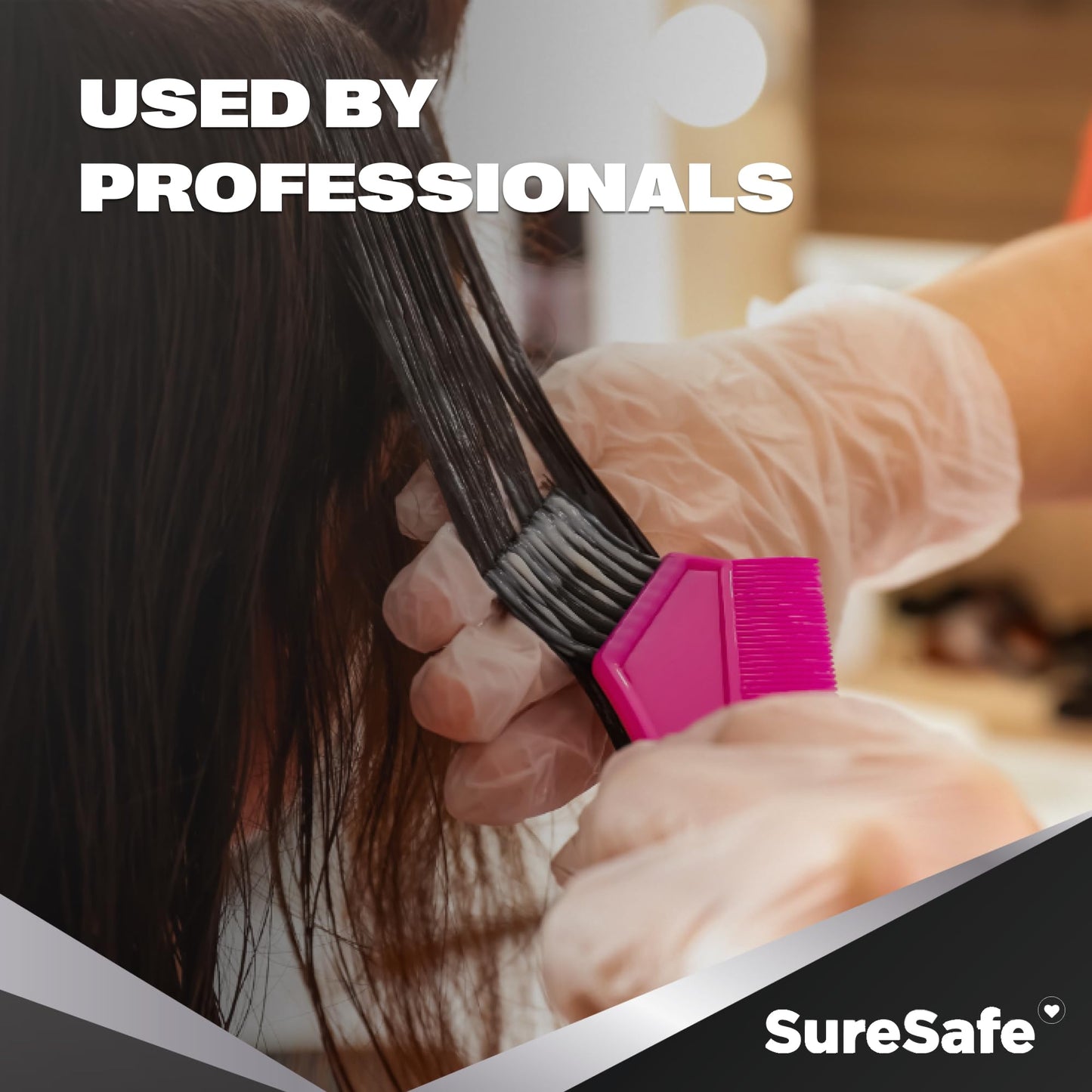[200 Pack] SURESAFE 3.5 Mil Clear Vinyl Gloves Medium, Powder & Latex Free, Smooth & Comfortable, Gloves For Food Prep, Cooking, Gardening, Painter, Disposable