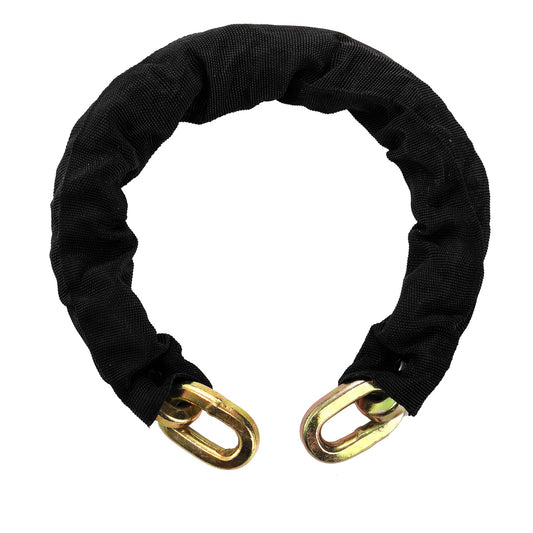 Yarlung 2 Feet Hardened Steel Security Chain, 10KS 3/8" Thick Heavy Duty Square Link Chain for Bikes, Motorcycles, Protected from Prying, Sawing, and Cutting