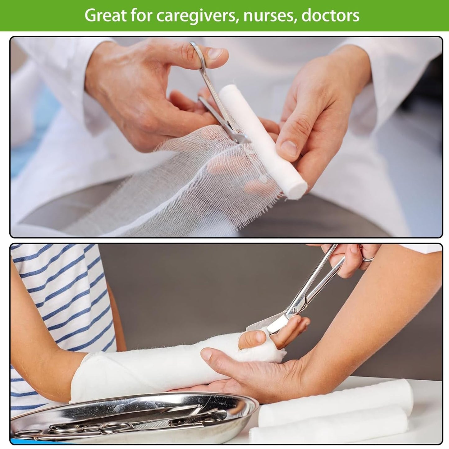 Shoyisenka 5 Pcs Bandage Scissors, 5.5" Gauze Scissors, Stainless Steel Bandage Scissors Nurse Accessories