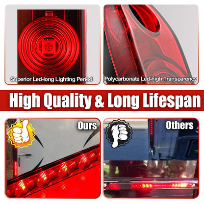 CZC AUTO 16 Inch 11 LED Trailer Light Bar Strip 2 PCS 12V Tail Light Waterproof Red Light for Tail Running Stop Brake Turn Signal Marker Light ID Bar on RV Truck Boat Trailers