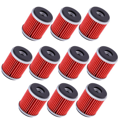 Saihisday Oil Filter Replacement for Yamaha WR250F WR450F WR250X WR250R YFZ450X YFZ450R YZ250 XT250 YFZ450 YZ250F YZ450F YBR250(10Pcs)