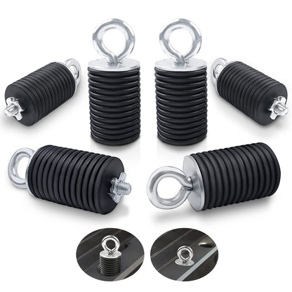 StarknightMT Ranger Tie Down Anchors,UTV Lock and Ride 2" Bed Anchor Compatible with Polaris General Ranger 500 570 1000 XP 900 800 700 with 1-7/16" Hole(6 Pcs,Black)