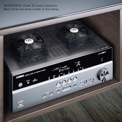 AC Infinity MULTIFAN S3-P, Quiet 120mm AC-Powered Fan with Speed Control, UL-Certified for Receiver DVR PlayStation Xbox Component Cooling