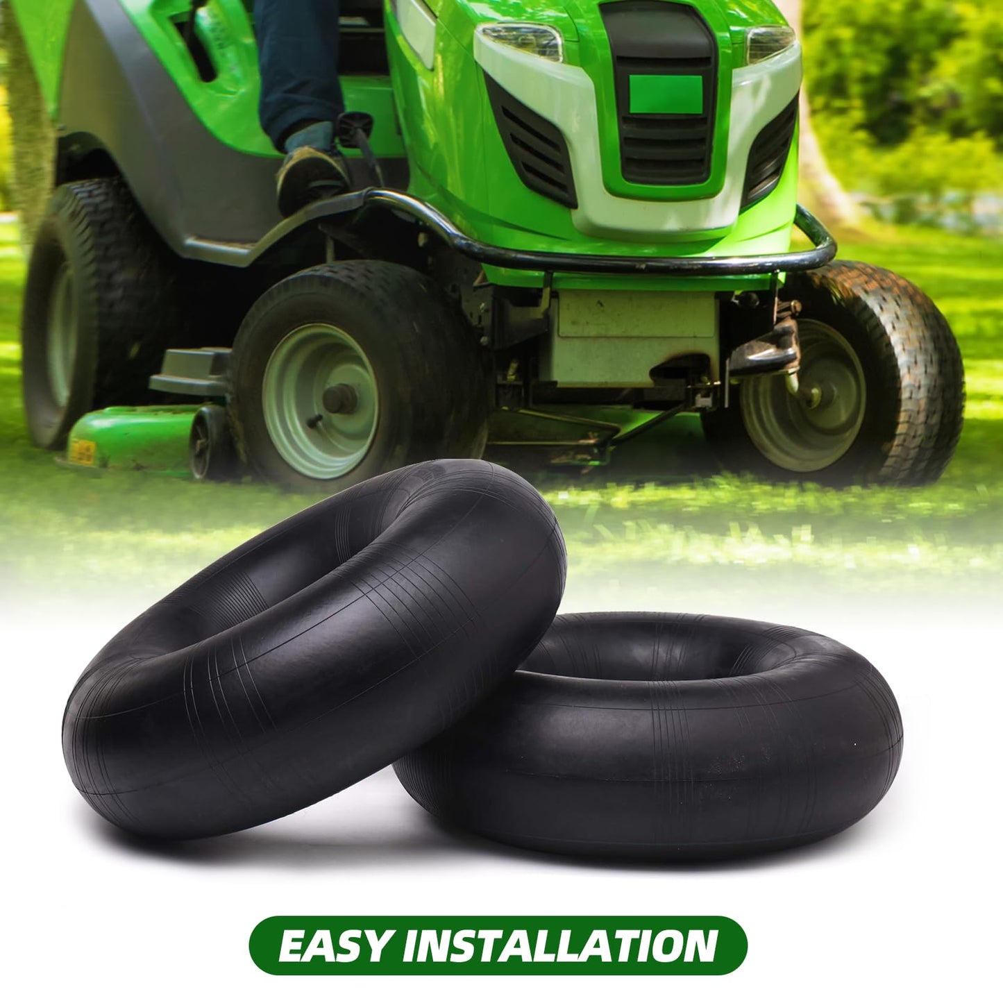 18x8.50/9.50-8 Replacement Inner Tube with TR-13 Valve Stem (2-Pack) - for Golf Cart/Tractor/Lawn Mower and More