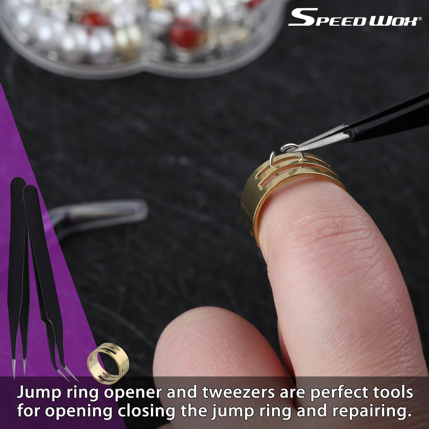 SPEEDWOX 6PCS Mini Jewelry Pliers Set 3-Inch Pliers Set Double Nylon Flat Jaw Pliers Round Nose Pliers End Cutting Pliers Long Nose Pliers With Cutter Diagonal Pliers Bent Nose Pliers Jump Ring Opener