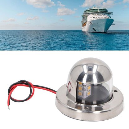 135° White LED Navigation Stern Light Marine Stern Light 12V DC Boat Anchor Lights IP66 Waterproof 2nm Visibility Yacht Navigation Anchor Lights for Marine Yachts Pontoon