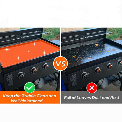 Silicone Griddle Mat for 36" Blackstone Gas Grill, Heavy Duty & Reusable Buddy Pad for Outdoor Barbecue, BBQ Tools Accessories Protective Cover (Orange, 36 Inches)