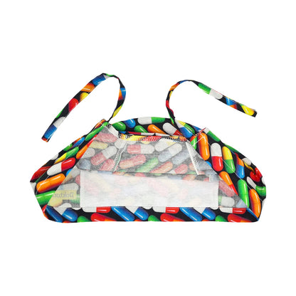 X-Ray Black Working Cap - Comfortable and Breathable for Men and Women Long Aesthetic Head Cover, Pills, One Size