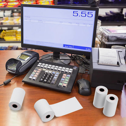 (50 Rolls) 2 1/4" x 50' Thermal Paper, Receipt Paper, POS Cash Register Receipt Rolls Fits for Most Credit Card Terminals, 2 1/4 inch x 50 feet-50 Rolls
