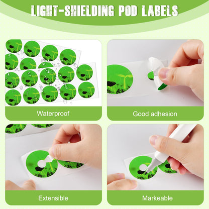 161 Pcs Seed Pods Kit for AeroGarden, Grow Anything Kit for Hydroponics with 50 Grow Sponges, 30 Grow Baskets, 30 Planting Domes, 50 Pod Labels, 1 Tweezer