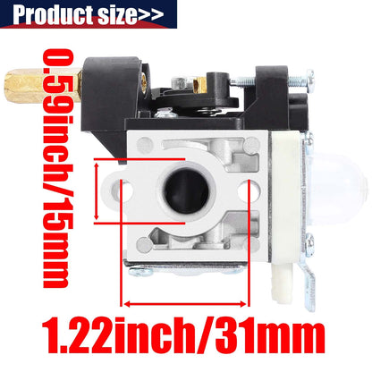 QAZAKY Carburetor Compatible with Zama RB-K112 Echo SRM-266 SRM-266S SRM-266T SRM-266U PPT-266 PPT-266H PE-266 PE-266S PAS-266 SHC-266 HCA-266 String Trimmer Brushcutter Carb A021003830 A021003831