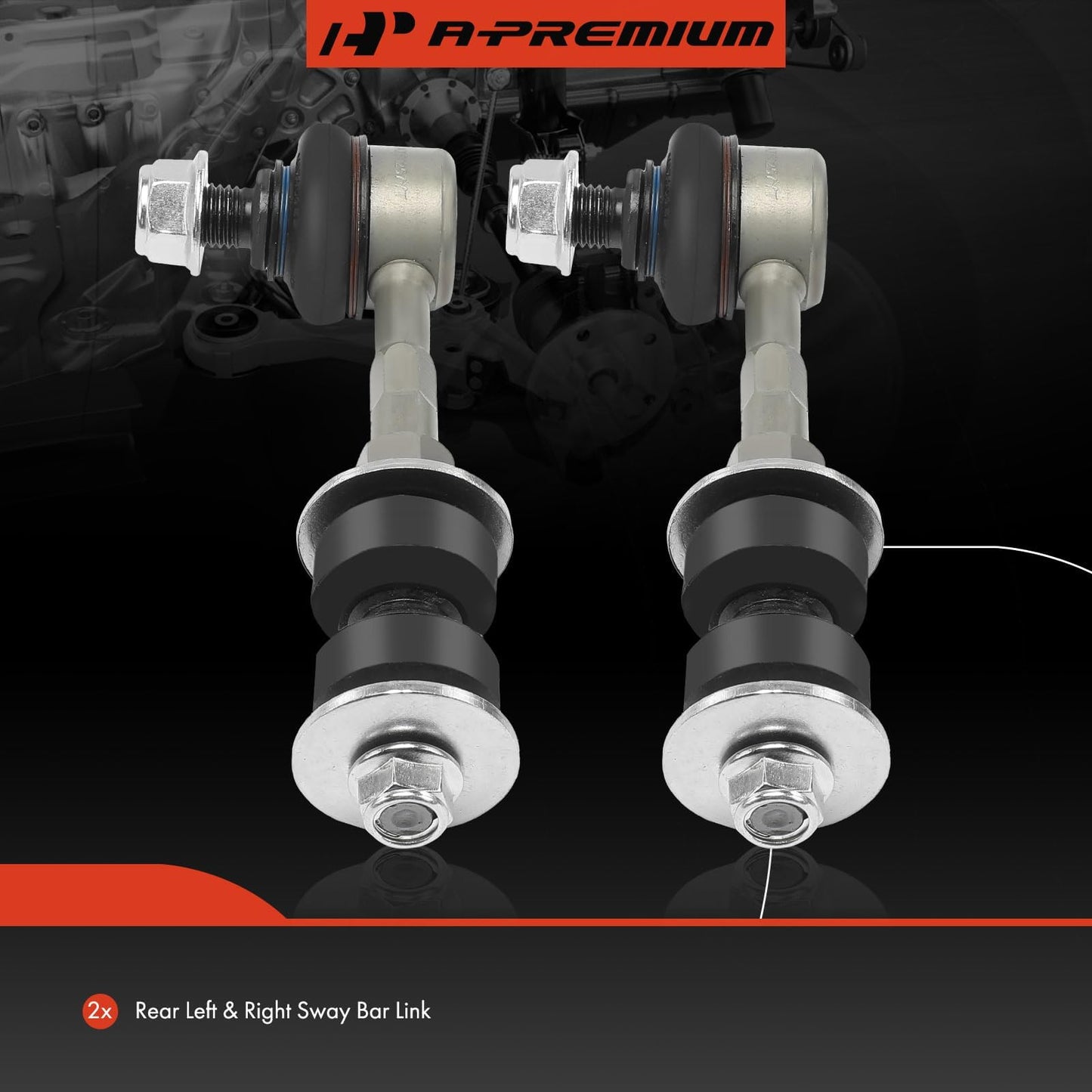 A-Premium 2 x Rear Sway Bar Links Stabilizer Bar Links, Compatible with Toyota RAV4 2006-2018, Lexus NX200T 2015-2017, NX300 2018-2019, NX300 2018-2019