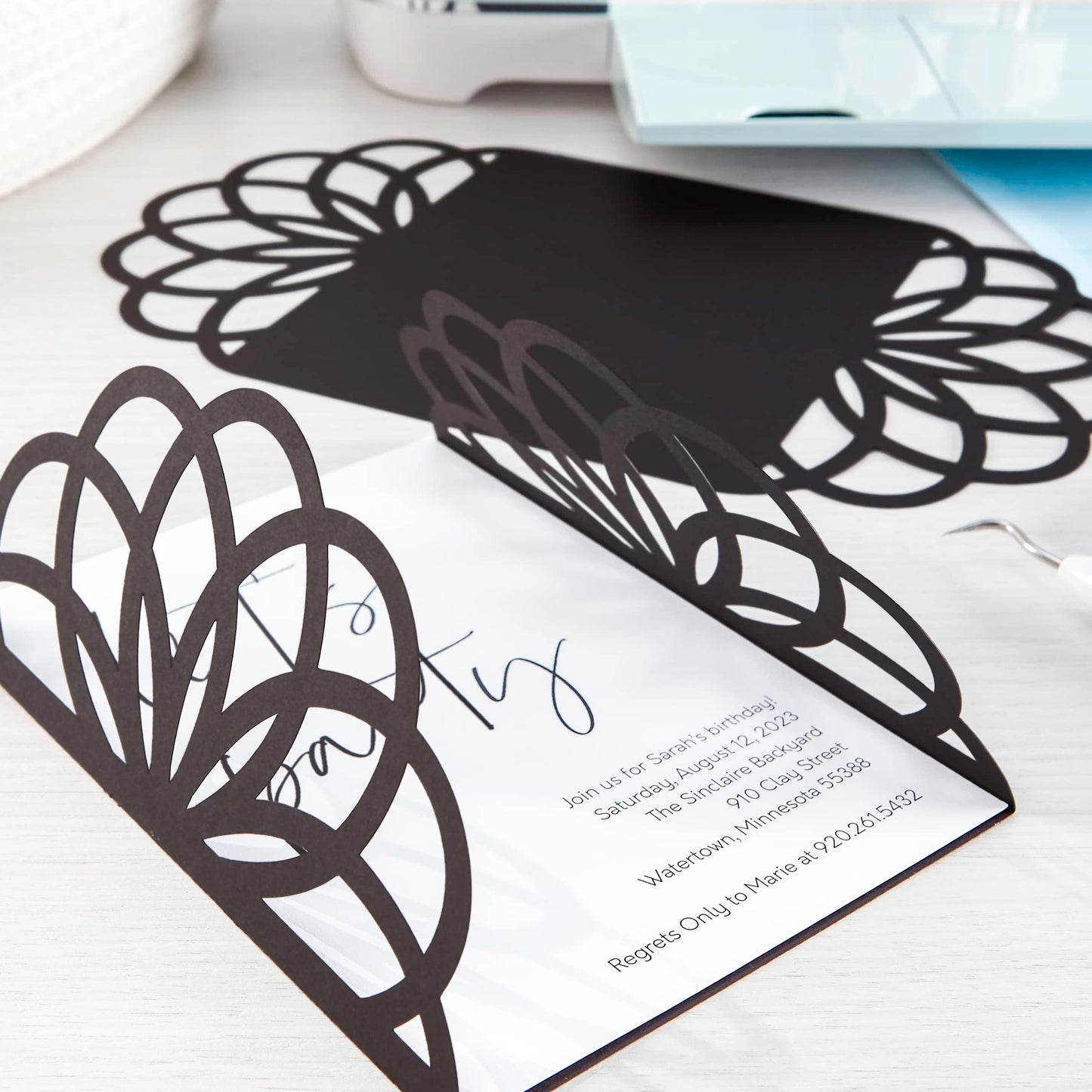 Astrodesigns Crafting Cardstock, 12" x 12", 65 lb/176 GSM, Very Black, 60 Sheets (91523)