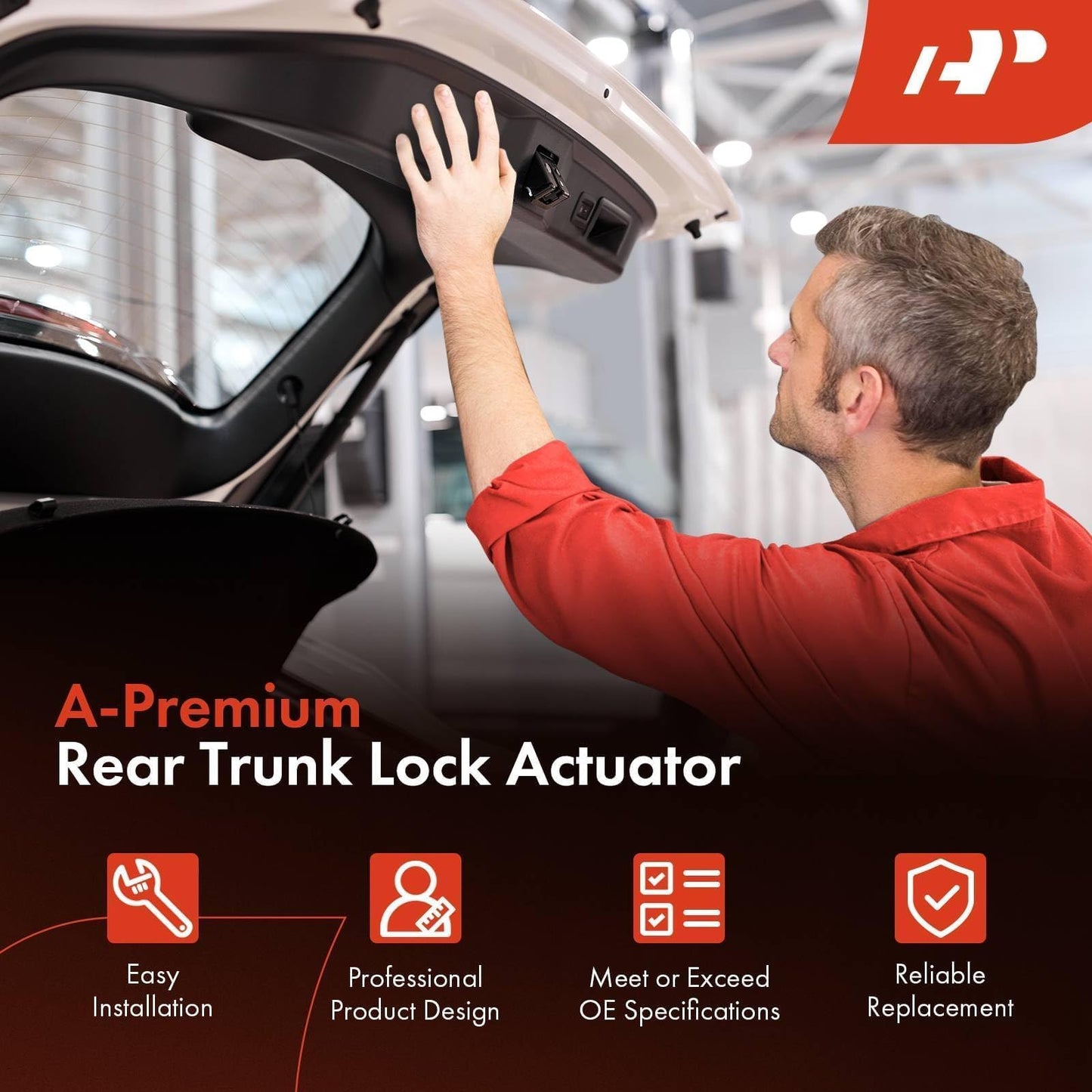 A-Premium Rear Liftgate Door Lock Actuator Tailgate Trunk Latch Compatible with Ford Escape 2009-2012 & Mercury Mariner 2009-2011 & Mazda Tribute 2008-2011, 9L8Z-7843150-B 9L8Z7843150B
