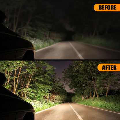 POLIWELL Headlight Restoration Kit 3 Easy Steps to Restore Sun Damaged Headlights Polish Headlights Lens Restore Cleaner DIY Polishing, Sanding Discs, Scouring Pads for Electric Drill, Total 24Pack