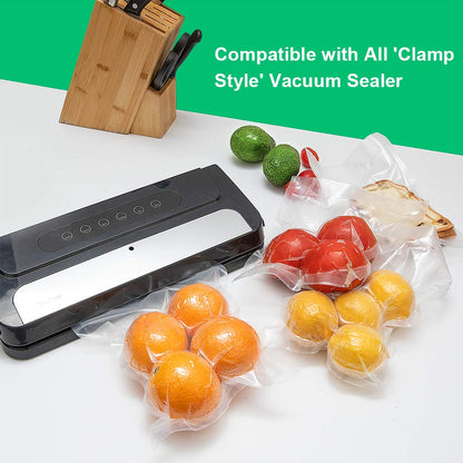 ATSAMFR 200 Pint Size 6x10Inch Vacuum Sealer Food Sealer Bags with BPA Free,Heavy Duty,Great for Vac storage or Sous Vide Cooking