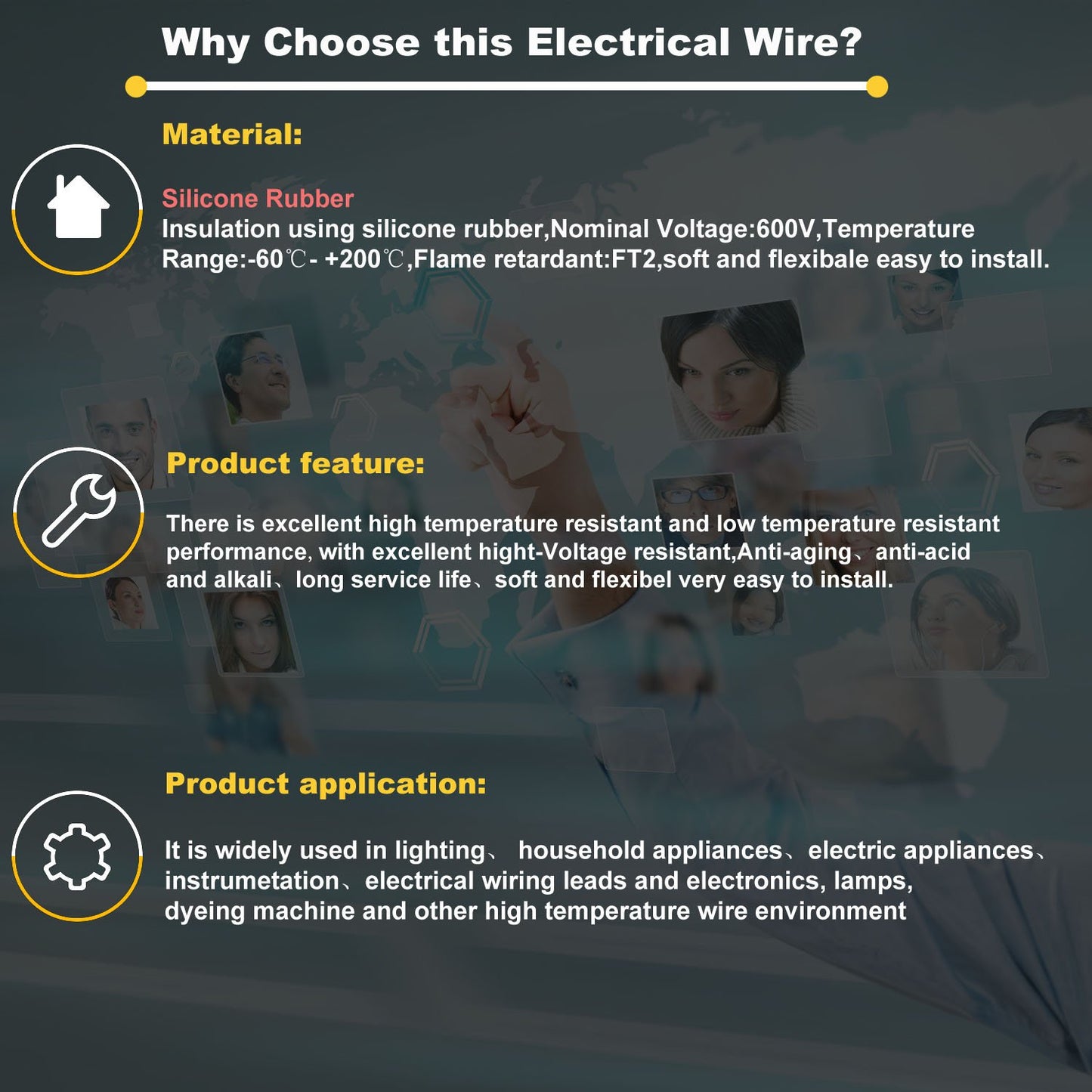 22 awg Silicone Electrical Wire 2 Conductor Parallel Wire line 200ft [Black 100ft Red 100ft] 22 Gauge Soft and Flexible Hook Up Oxygen Free Stranded Tinned Copper Wire