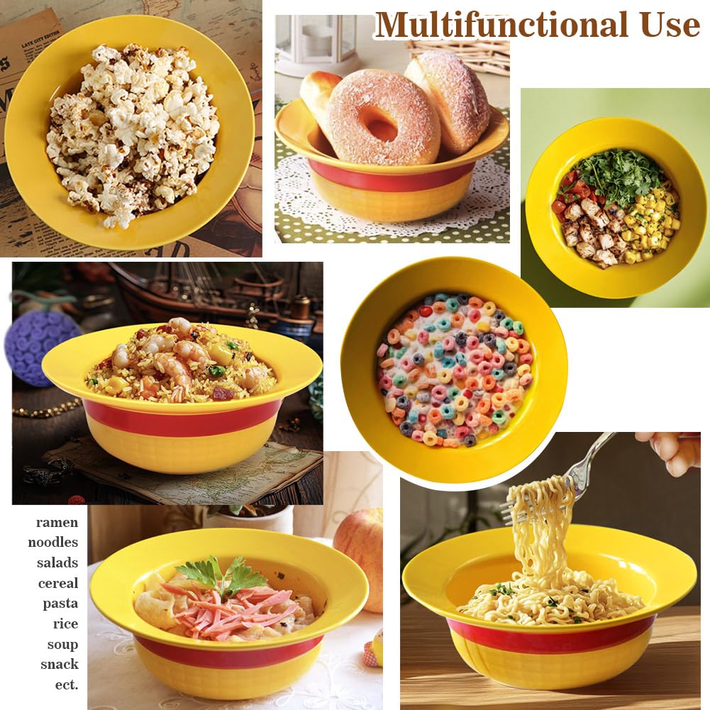 5 PCS Onepiece Anime LUFFYs Straw Hat Ceramic Bowl Set, 20 oz Anime Theme Merch Ramen Bowl + Captain Stainless Steel Fork & Spoon & Chopsticks + Enamel Pin + Exquisite Packaging Box