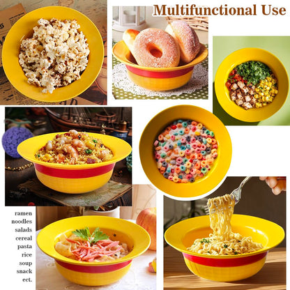 5 PCS Onepiece Anime LUFFYs Straw Hat Ceramic Bowl Set, 20 oz Anime Theme Merch Ramen Bowl + Captain Stainless Steel Fork & Spoon & Chopsticks + Enamel Pin + Exquisite Packaging Box