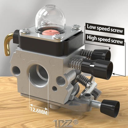 1PZ FS5-PA3 Carburetor Replacement for Stihl FS38 FS45 FS46 FS55 KM55 HL45 FS45L FS45C FS46C FS55C FS55R FS55RC FS85 FS80R FS85R FS85T FS85RX KM55 HL45 String Trimmer Weed Eater
