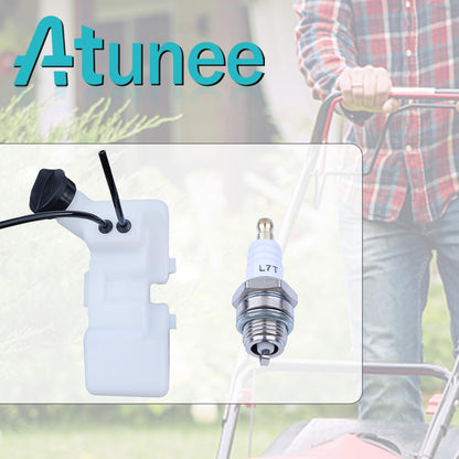 Atunee Gas Tank Fuel Tank 4137 350 0410 for Stihl FS80 FS80R FS85 HT75 FC75 FC85 FS75 KM85 FS74 FH75 KW85 Trimmer Brushcutter with Cap Spark Plug