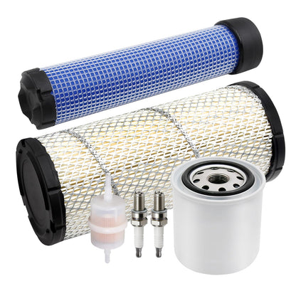 Vkinman 25 083 01-S Air Filter Replacement for Kohler Kawasaki 2508301 25 083 04-S 2508304 11013-7019 11013-7020 M131802 M131803 CH18-CH26 CV16-CV26 CH730-CH750 Engine with 25 050 33-S Oil Filter